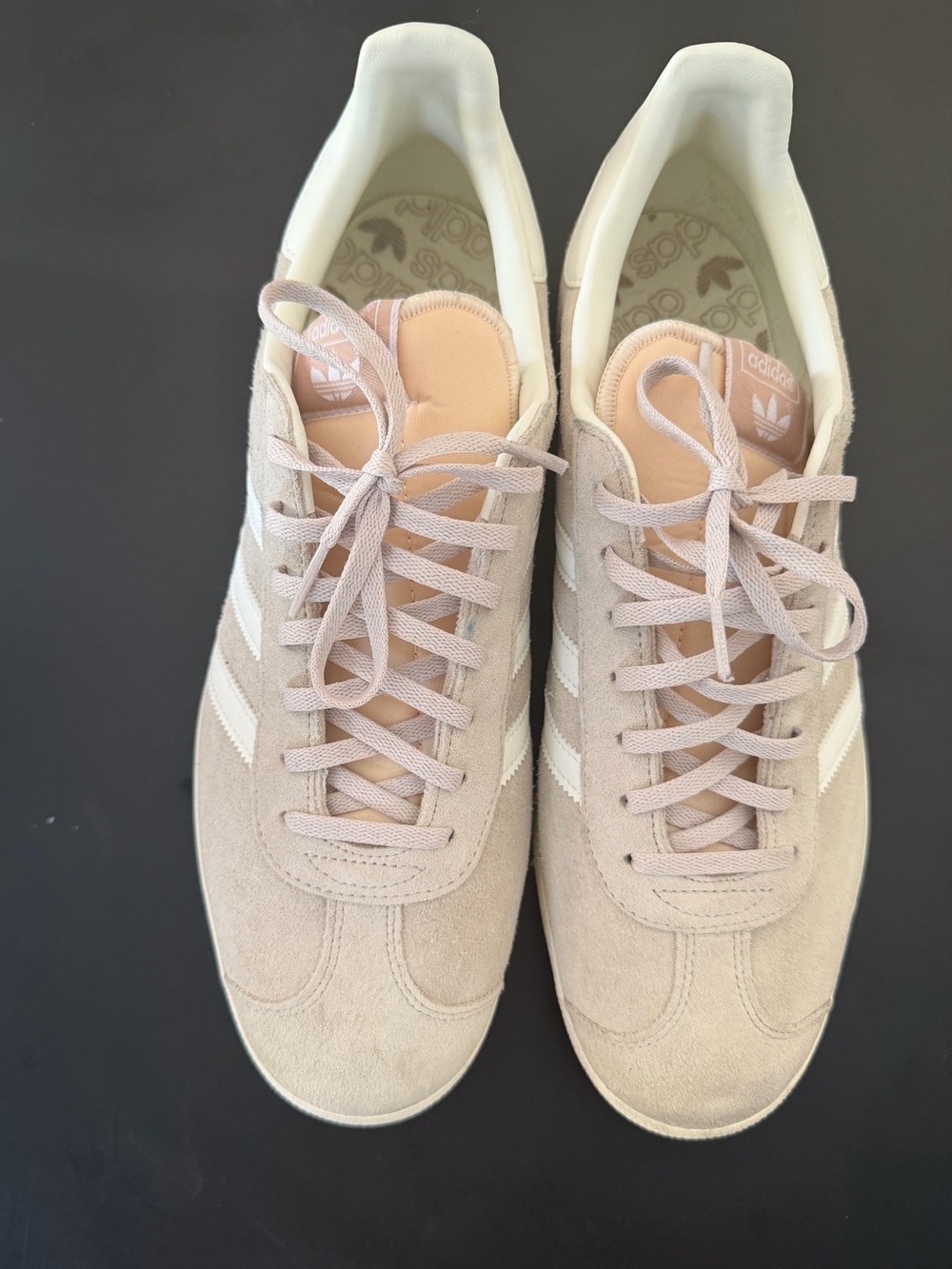 Adidas Originals Gazelle Taupe Beige Suede Peach Men’s size 12 low top sneakers
